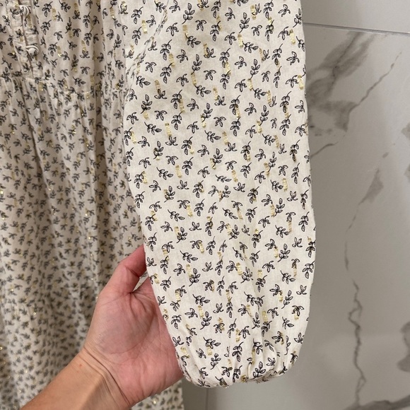 Old Navy Cream Floral Long Sleeve Dress - Picture 4 of 8